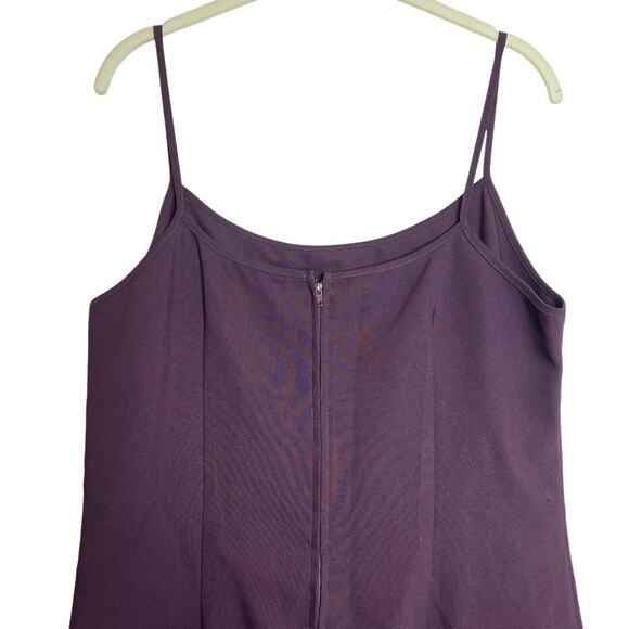 Vintage Jonathan Martin Slip Dress Size 13 Purple Cami Style Back Zip Short - Picture 4 of 5